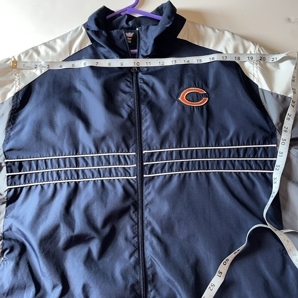 VTG-Reebok-NFL team apparel-Chicago Bears-SI-extra large windbreaker/jacket. - Picture 14 of 15